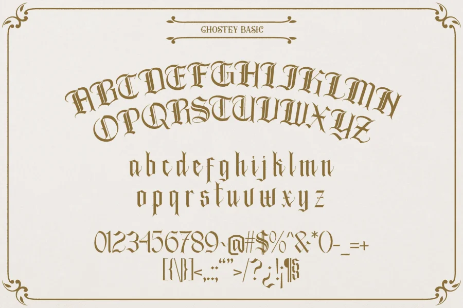 ghosthey Font Family preview 3