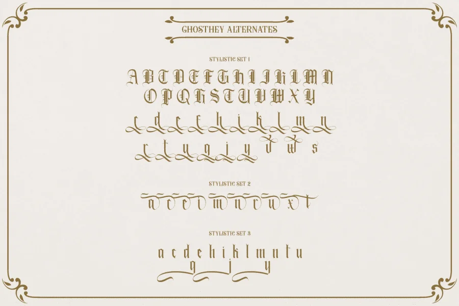 ghosthey Font Family preview 4