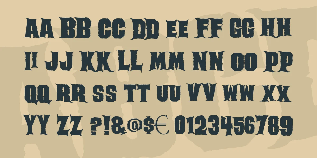 Ghoulish Font preview 4