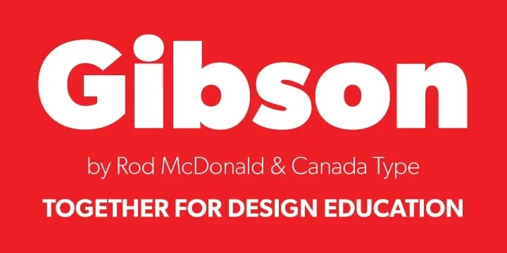 Gibson Font preview 2