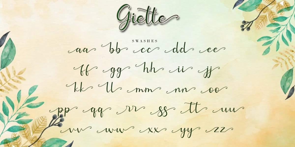 Giette Font preview 10