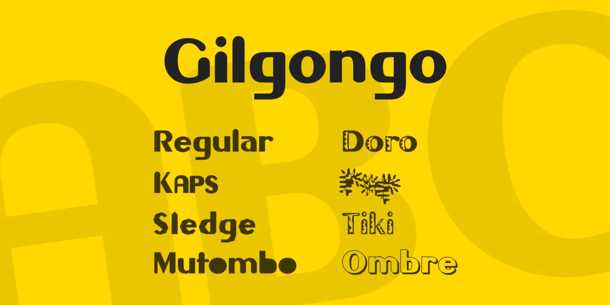 Gilgongo Font Family