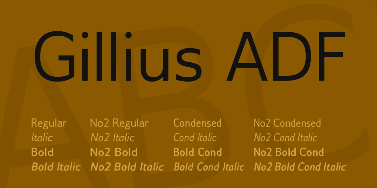 Gillius ADF Font Family