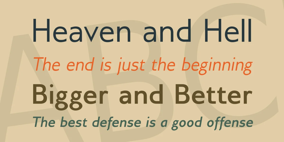 Gillius ADF Font Family preview 2