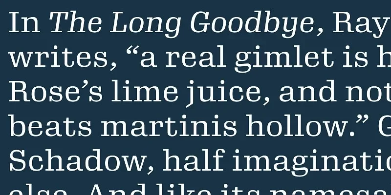 Gimlet Font Family preview 6