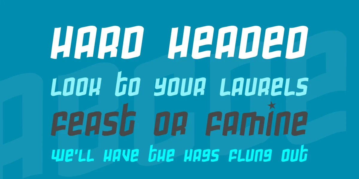 Gimmicky Font preview 2