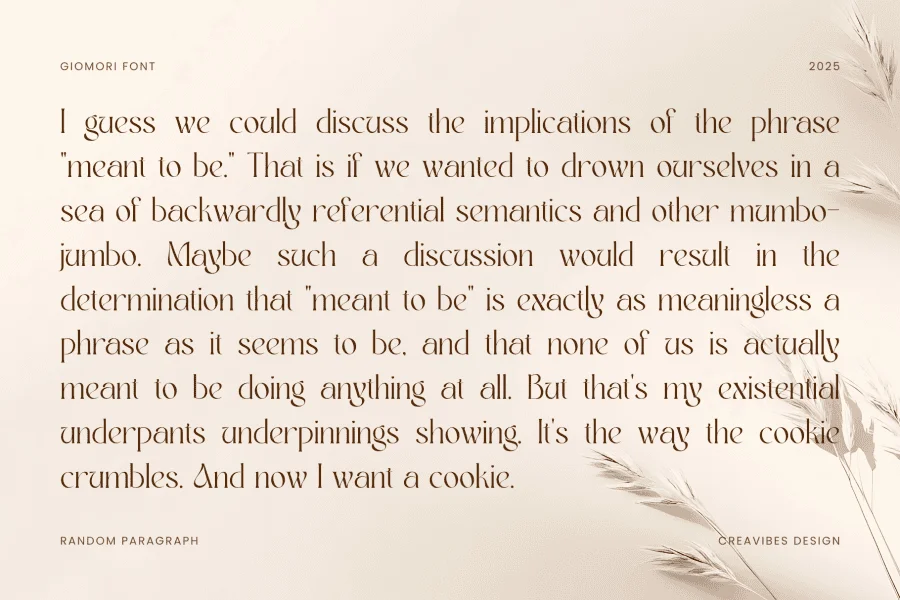 Giomori Font Family preview 12