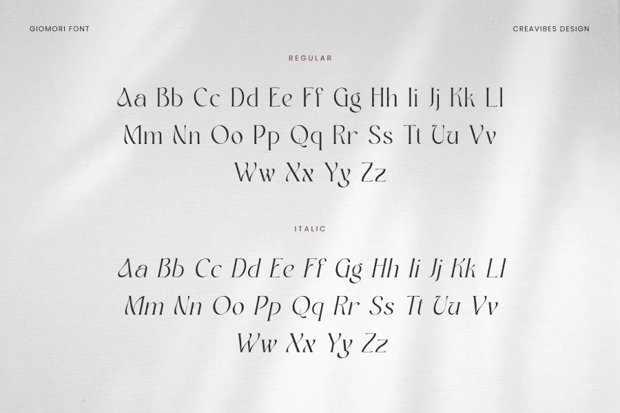 Giomori Font Family preview 14