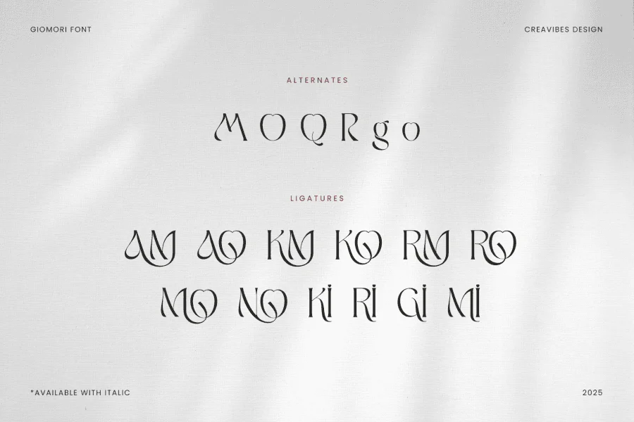 Giomori Font Family preview 16