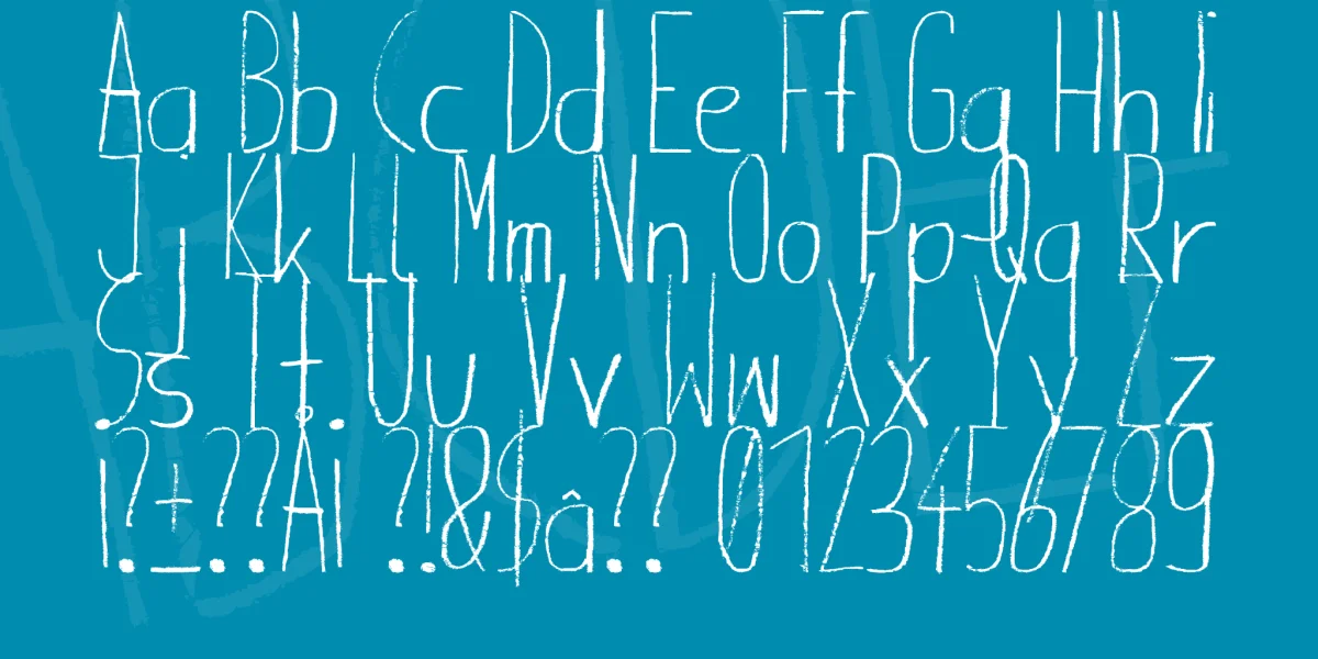 Giraffenhals Font Family preview 3