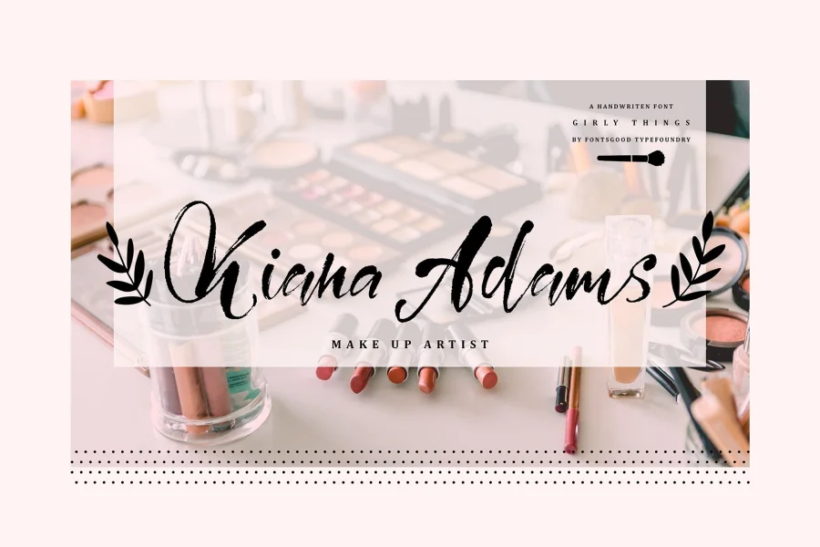 Girly Things Demo Version Font preview 3