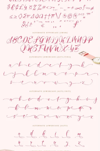 Girly Things Demo Version Font preview 8