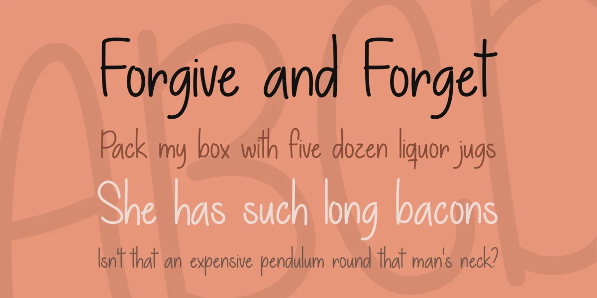 Give You What You Like Font preview 2