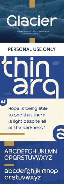 Glacier Free Font