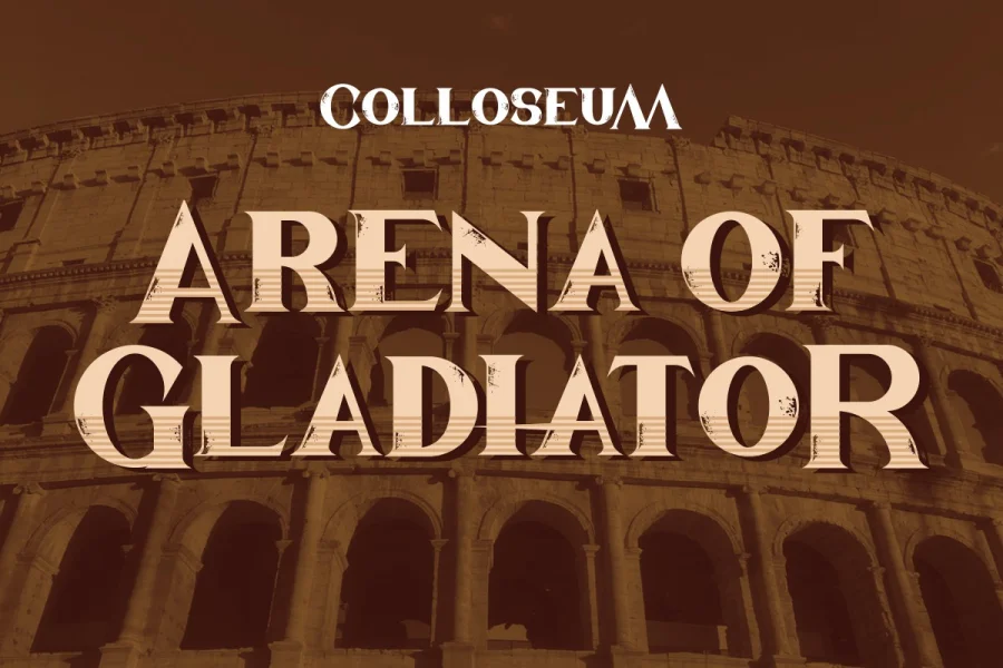 Gladiator Arena Demo Font preview 3