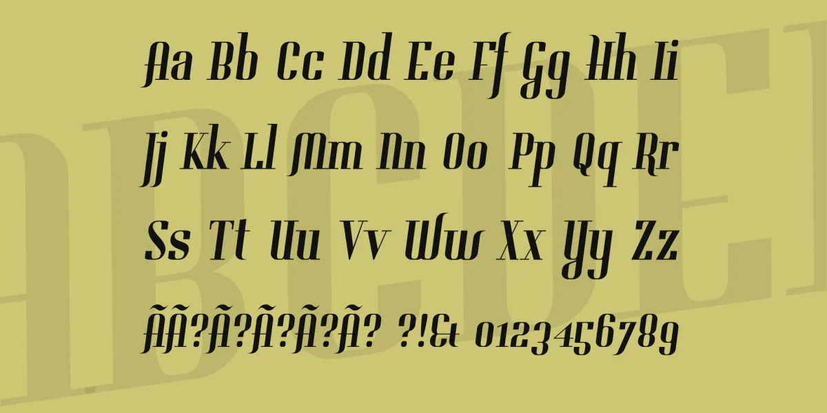 Gladifilthefte Font preview 20