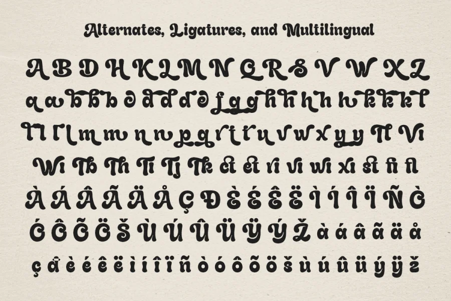 Gladolia DEMO Font preview 2