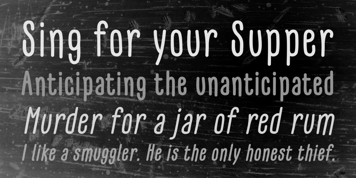 GLARESOME Font Family preview 2