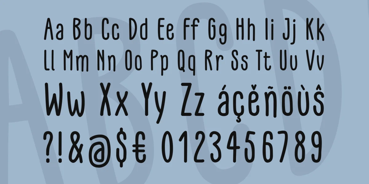 GLARESOME Font Family preview 4