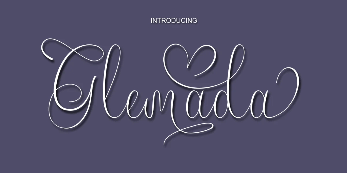 Glemada reguler Font preview 2