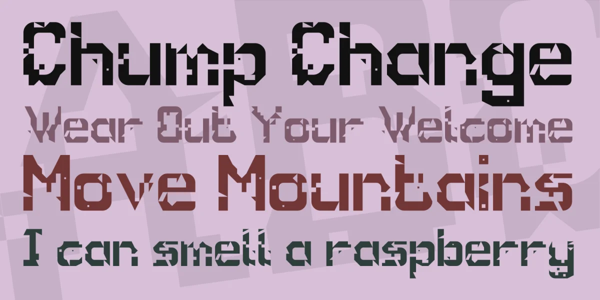 Glitch Font preview 4