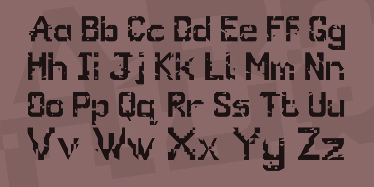 Glitch Font preview 5