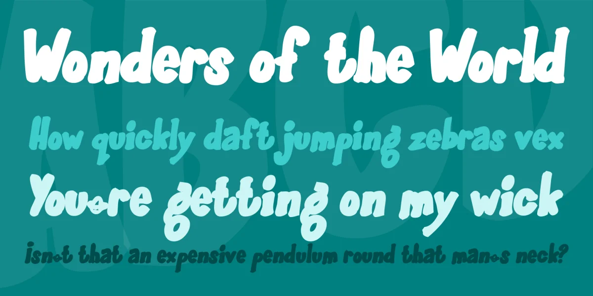 GlooGun Font preview 2