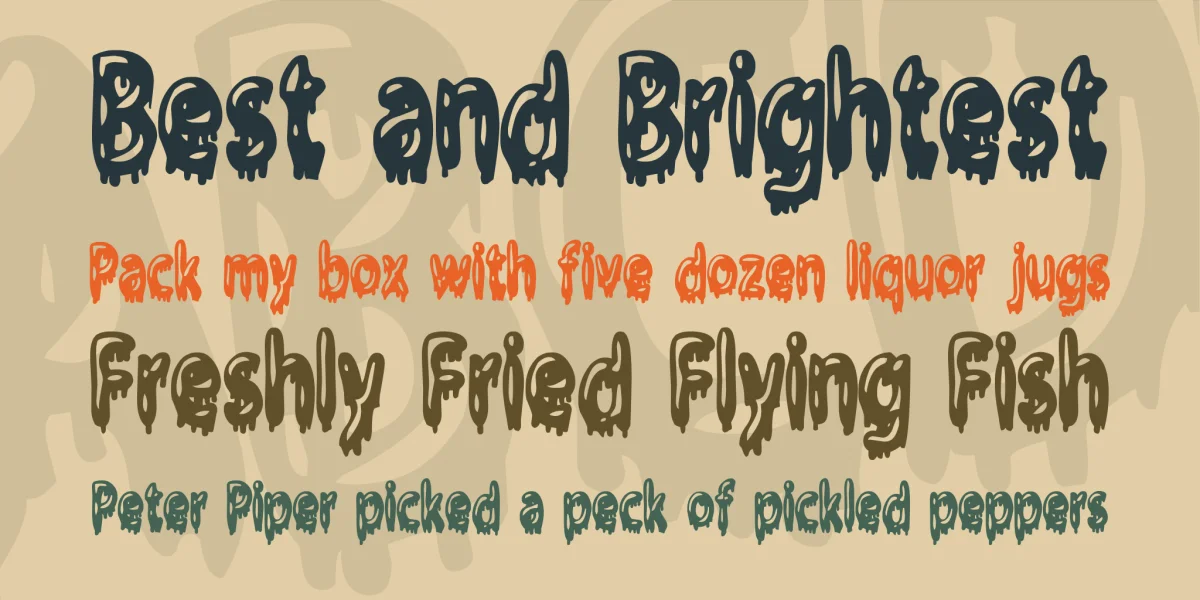 Gloop Font preview 2