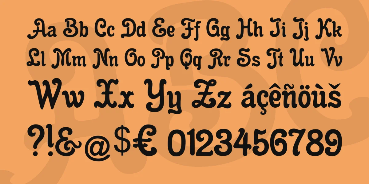 Gloria Font preview 4