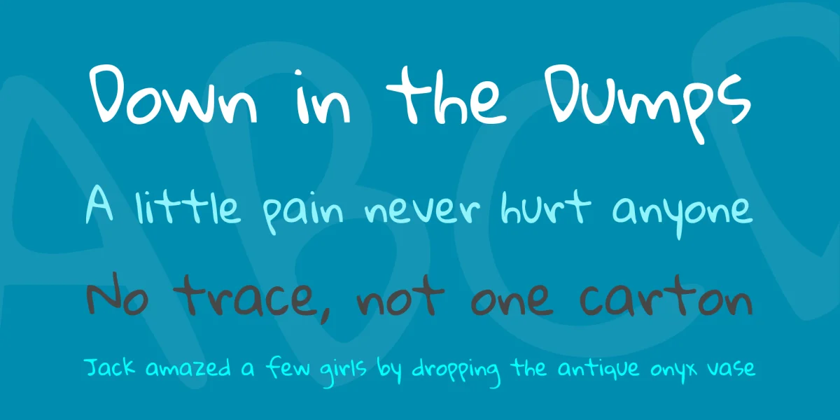 Gloria Hallelujah Font preview 2