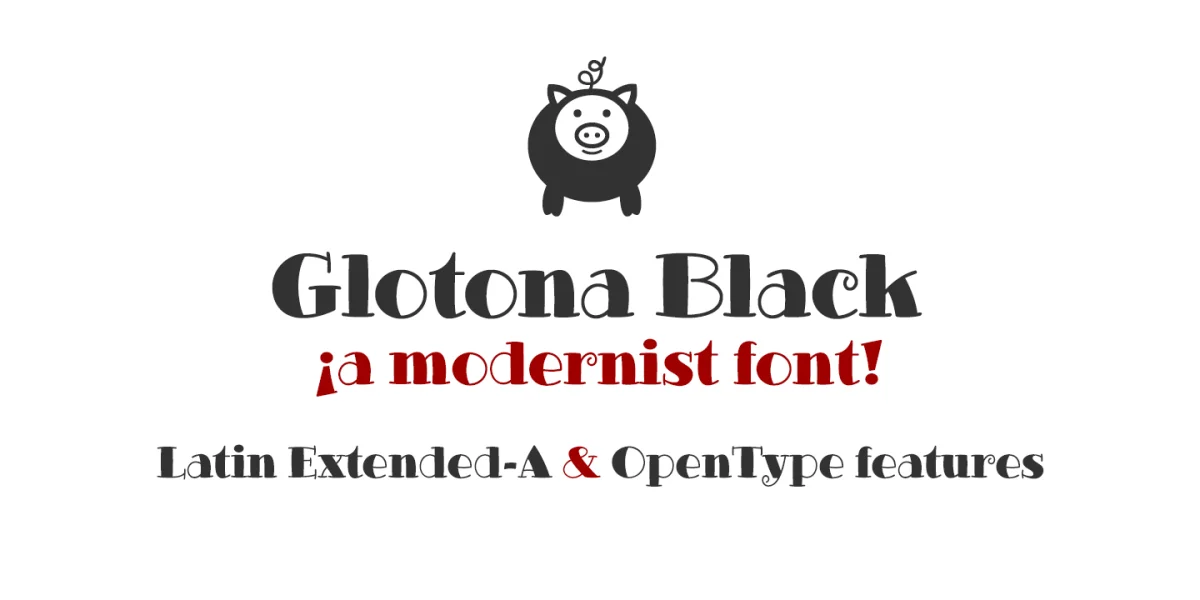 Glotona Font Family preview 3