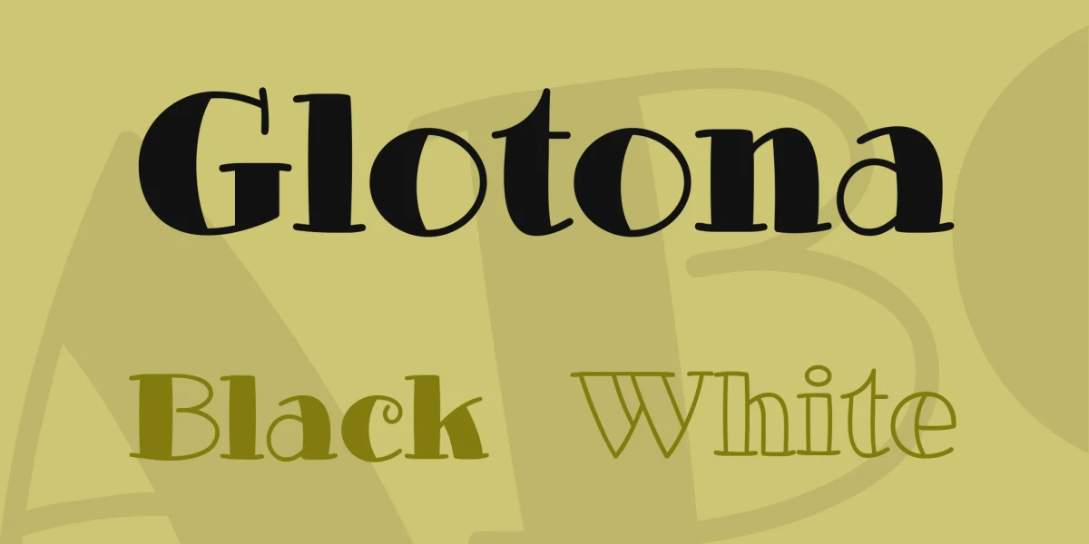 Glotona Font Family preview 5