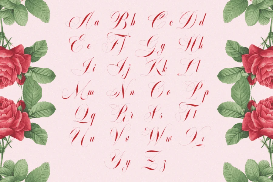 Glowing Romance Font preview 15