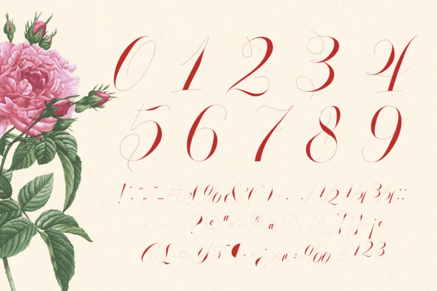 Glowing Romance Font preview 16