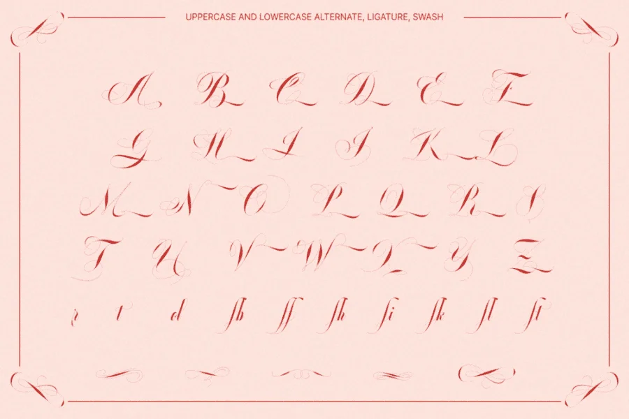Glowing Romance Font preview 17