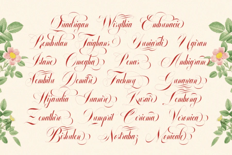 Glowing Romance Font preview 19