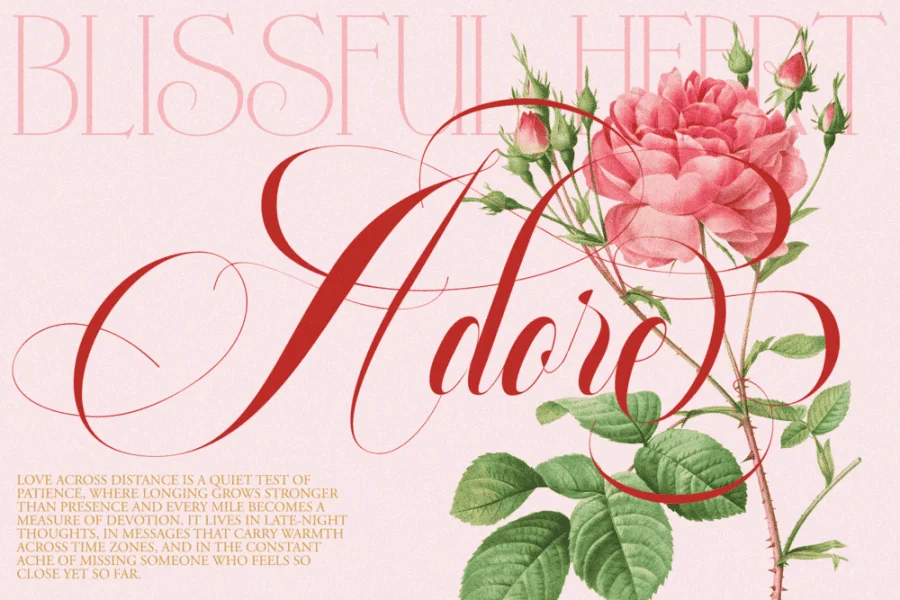 Glowing Romance Font preview 6