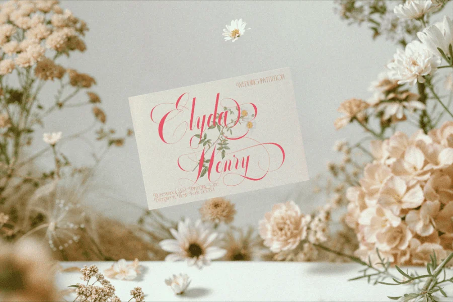 Glowing Romance Font preview 8