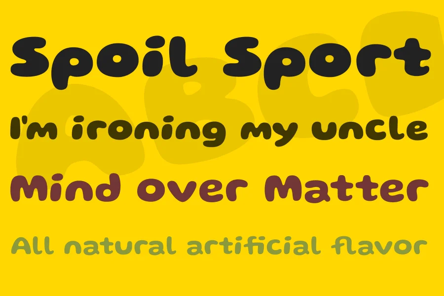 Gluten Font Family preview 2