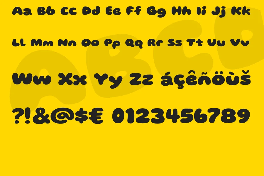 Gluten Font Family preview 4