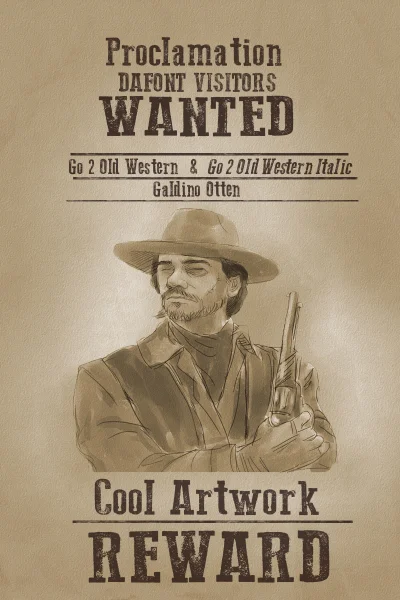 Go 2 Old Western Font Family
