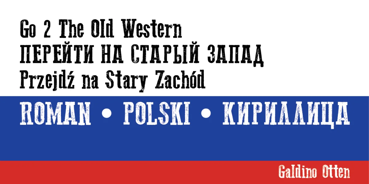 Go 2 Old Western Font Family preview 2