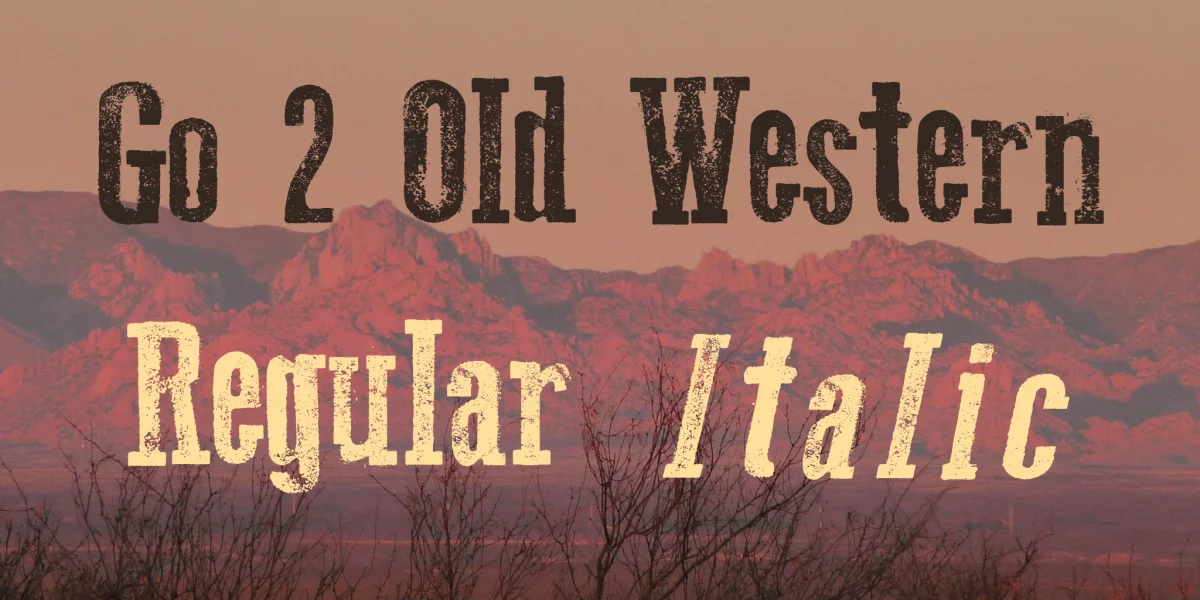 Go 2 Old Western Font Family preview 5