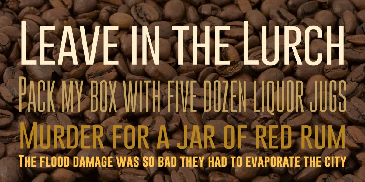 Gobold Font Family preview 2