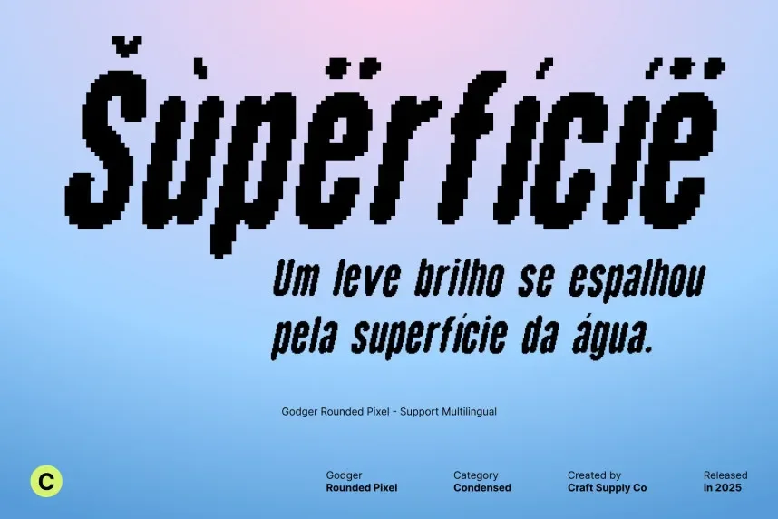 Godger Rounded Pixel Font preview 5