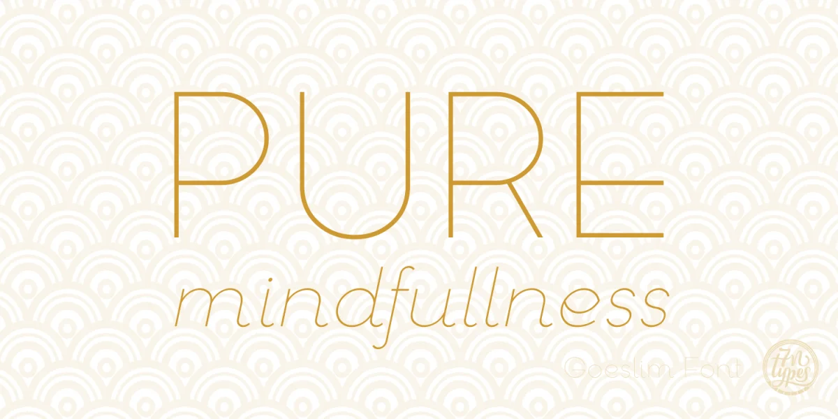 Goeslim Font Family preview 3