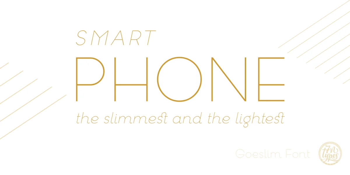 Goeslim Font Family preview 4