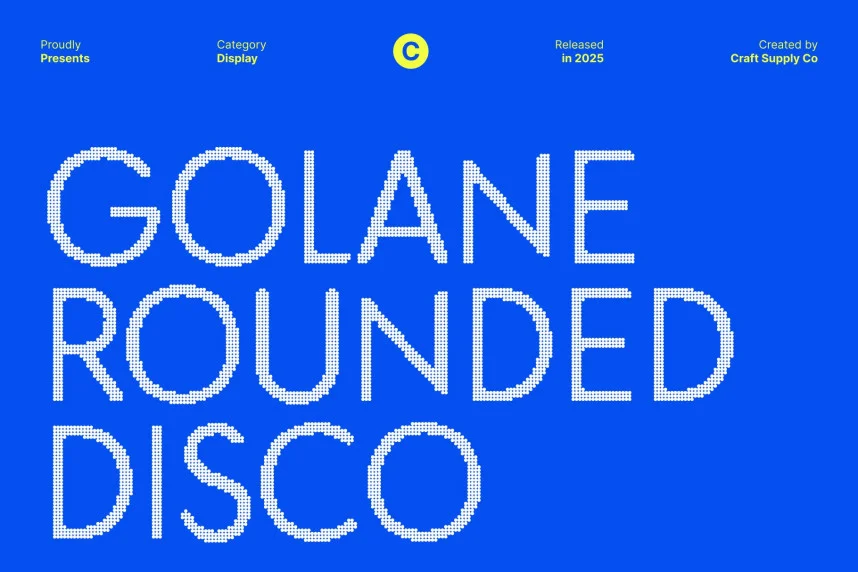 Golane Rounded Disco Font