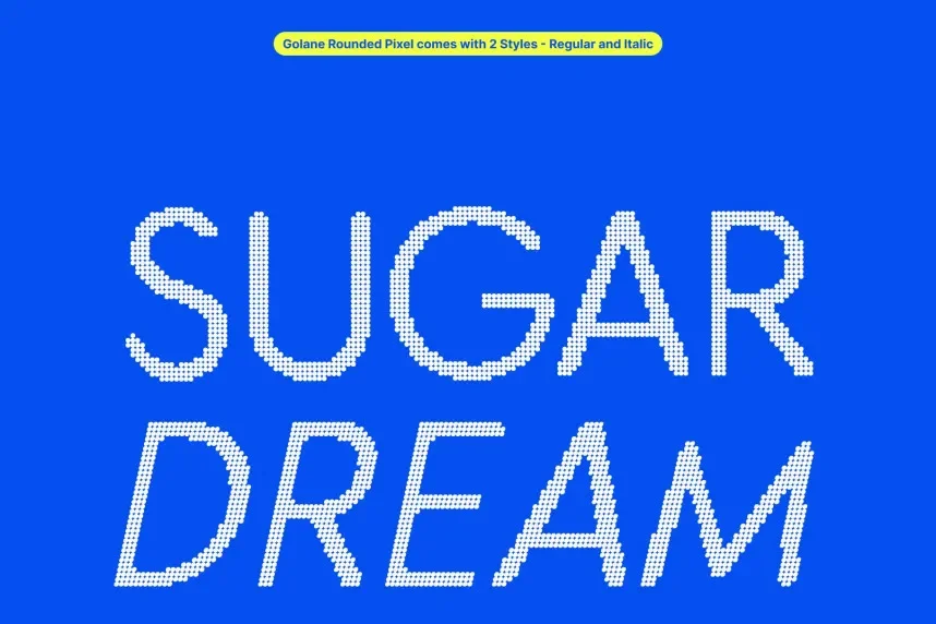 Golane Rounded Disco Font preview 4