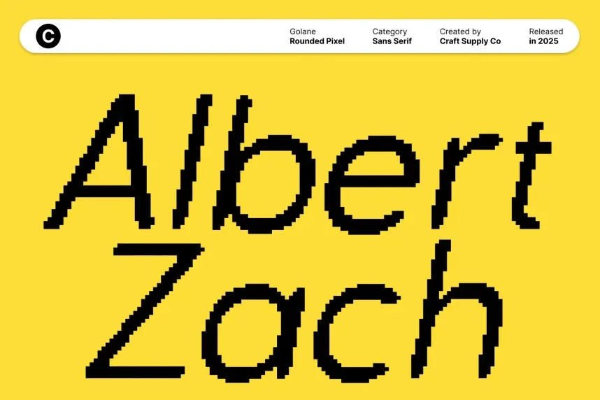 Golane Rounded Pixel Font preview 4